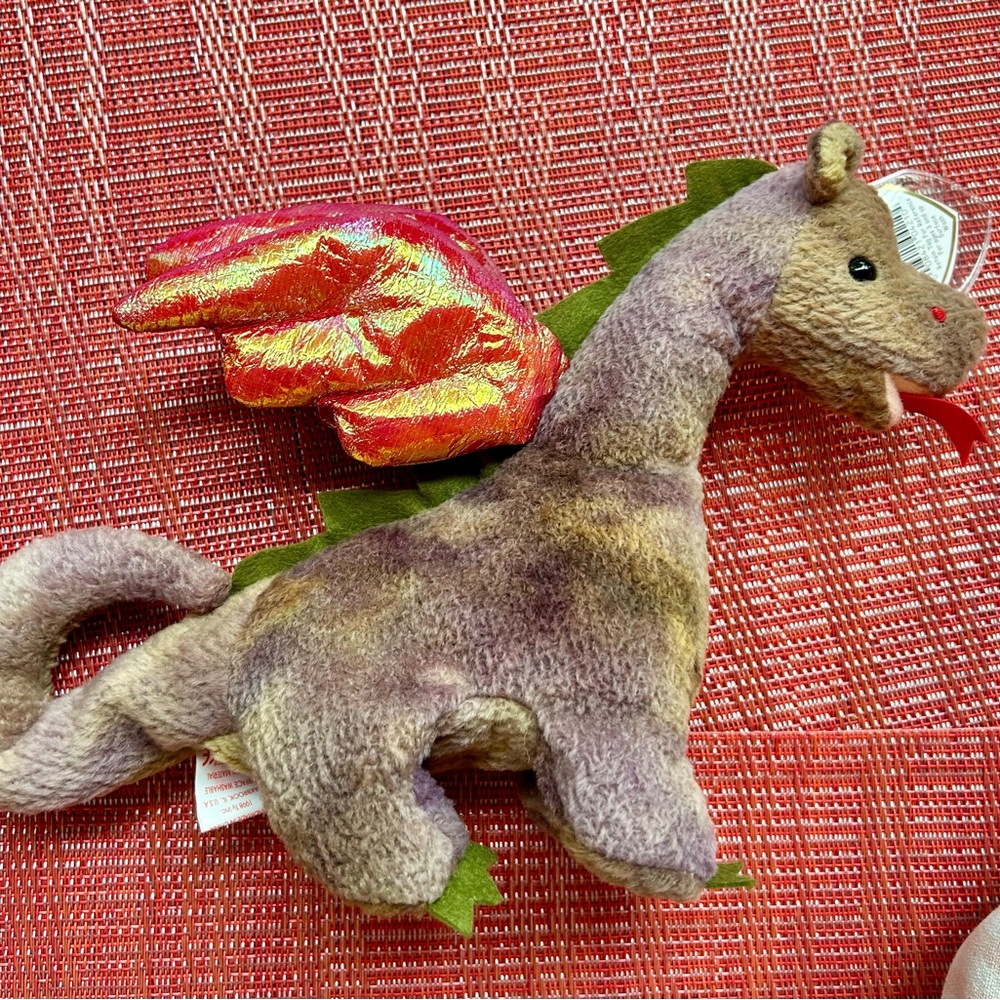 Vintage Scorch dragon Beanie baby rare w/tag errors